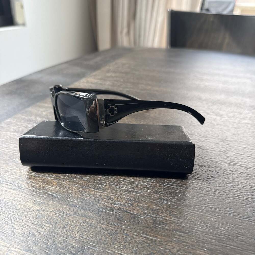 Spy Optic Sidney Black Rectangular Sunglasses Mad… - image 3